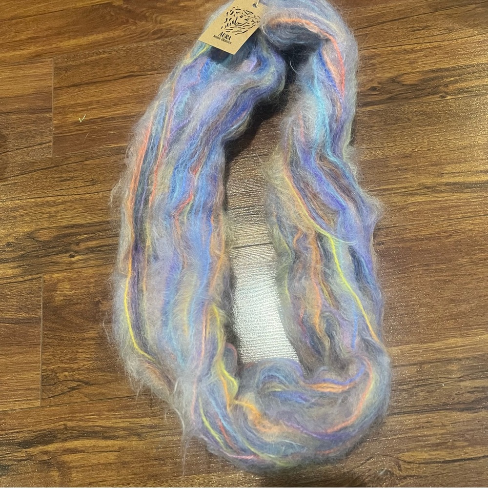 NEW Aura Koigu Origins 96 % Mohair Hand-Dyed Multicolor Fiber Art Yarn 200 yard